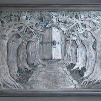 Интерьерное панно "Дверь в волшебном лесу" / 10800 руб.
