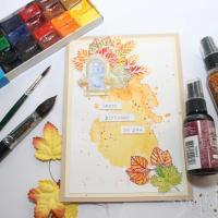 Осенняя открытка "С днем рождения"